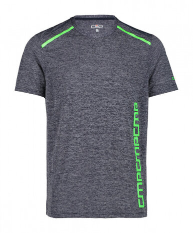 T-shirt heren polyester/nylon grijs maat M