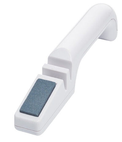messenslijper 22 x 17 cm staal wit