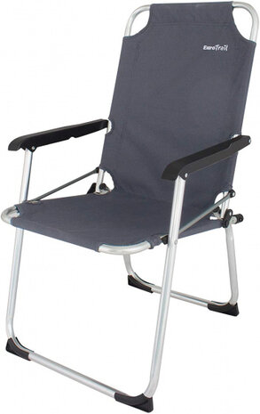 campingstoel Moita 90 x 55 cm aluminium antraciet