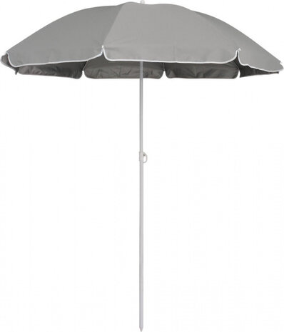 parasol 180 x 160 cm polyester grijs 3-delig