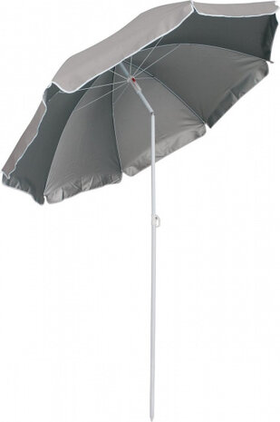 parasol 180 x 160 cm polyester grijs 3-delig