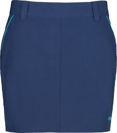 outdoorrok dames polyester/elastaan blauw maat 40