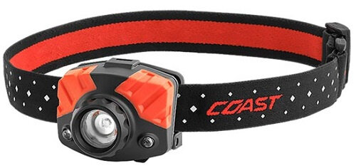 hoofdlamp FL75R oplaadbaar 530 lm zwart/rood/wit