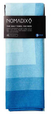 reishanddoek Zone 76 x 182 cm polyester blauw