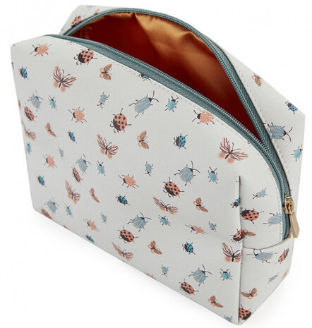 beautycase dames 16 x 12 cm polyester wit