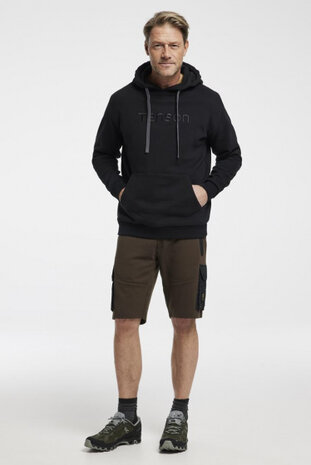 outdoorshort Athleisure katoen olijngroen maat S