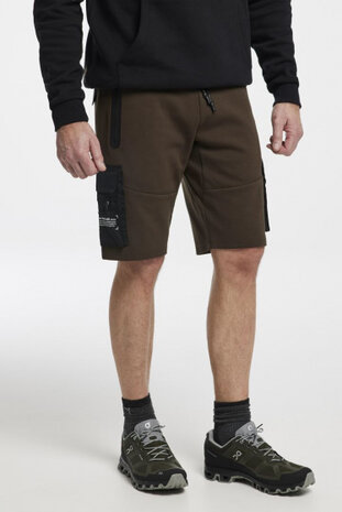 outdoorshort Athleisure katoen olijngroen maat M