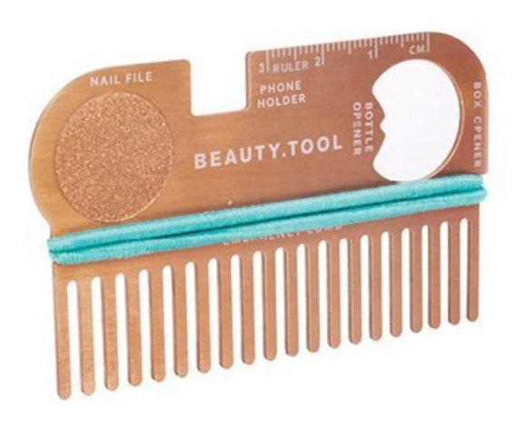 multitool 6-in-1 dames 8 cm staal ros&eacute;goud