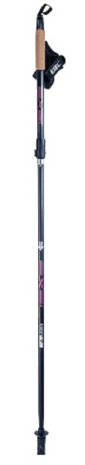 Nordic walking stokken Walker 100-135 cm aluminium zwart