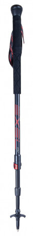 Nordic walking stokken Point 100-135 cm aluminium zwart