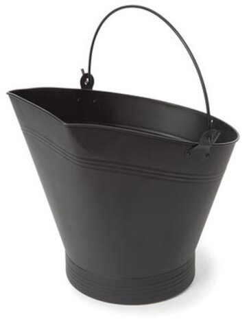 kolenemmer 40 liter 37 x 33,5 cm staal zwart