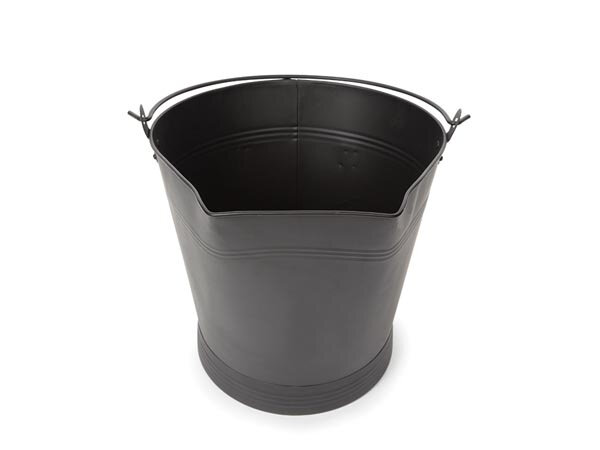 kolenemmer 40 liter 37 x 33,5 cm staal zwart