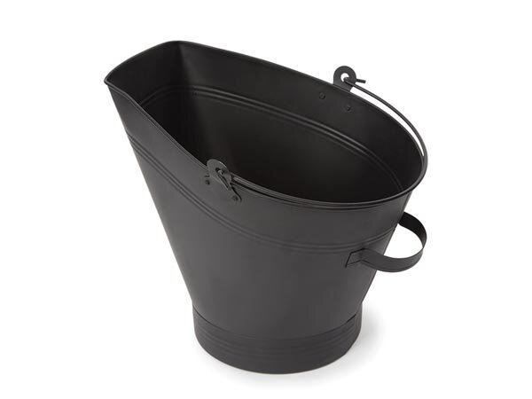 kolenemmer 40 liter 37 x 33,5 cm staal zwart