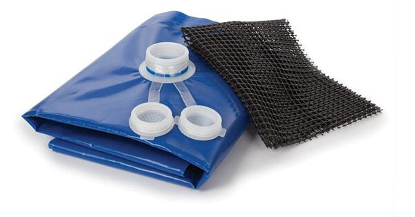 waterzak 80 liter polyethyleen blauw 2-delig