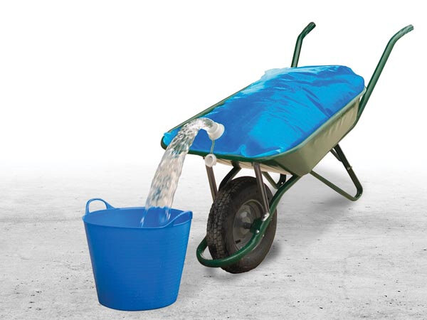 waterzak 80 liter polyethyleen blauw 2-delig