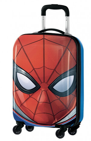 handbagagetrolley Spider-Man 35 liter hardcase rood/blauw