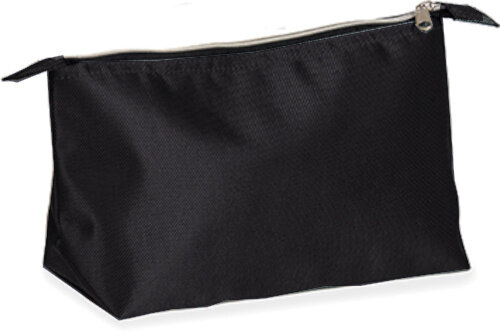 toilettas 24 x 9 x 16 cm polyester zwart