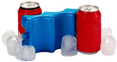 koelelement blikjes 10 x 5,5 x 21 cm 650 ml blauw