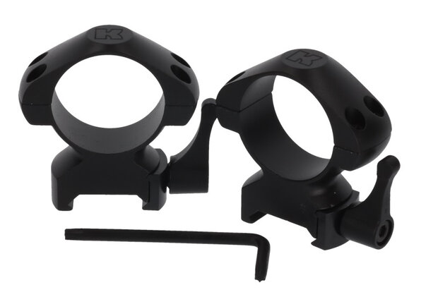 montageringen Quick Release 30 mm staal zwart 3-delig H