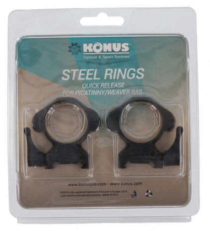 montageringen Quick Release 30 mm staal zwart 3-delig H