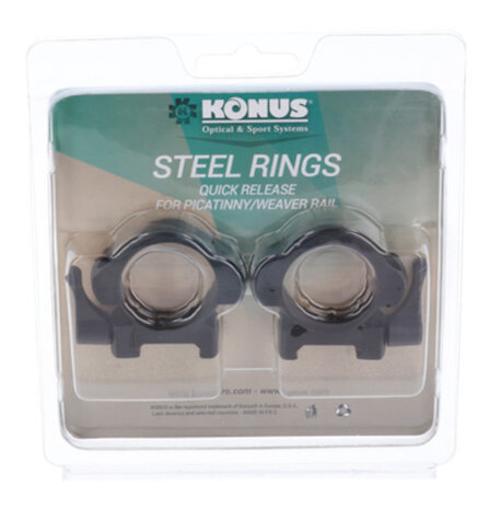 montageringen Quick Release 30 mm staal zwart 3-delig M