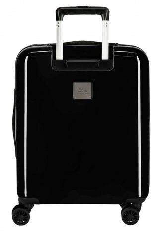 handbagagetrolley Badges 34 liter hardcase wit/zwart