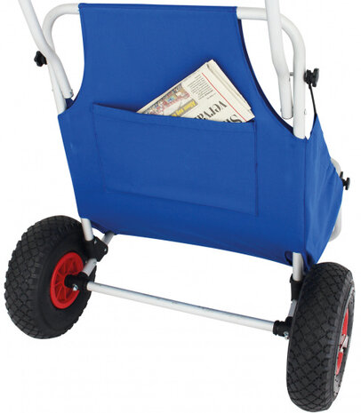 trolley opvouwbaar 72 x 112 cm aluminium blauw