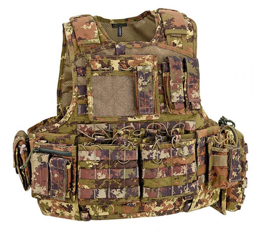 beschermingsvest Combat Armor Carrier nylon groen/bruin