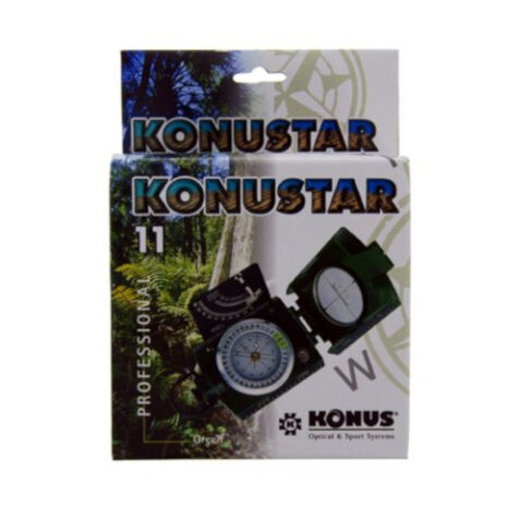 kompas Konustar-11 95 x 65 x 31 mm staal groen
