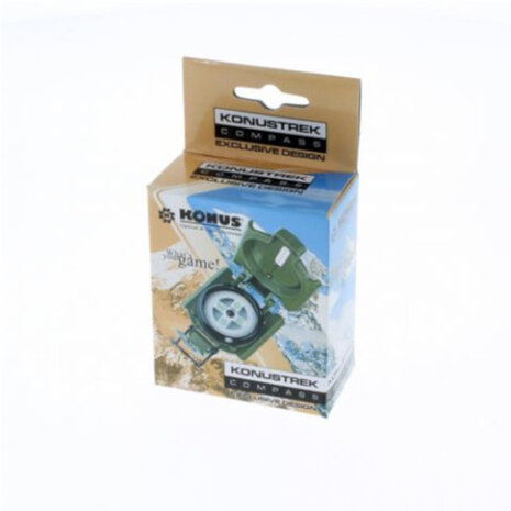 kompas Konustrek-1 95 x 65 x 31 mm staal groen