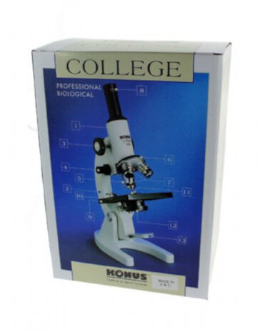microscoop Bio College 600x wit/zwart