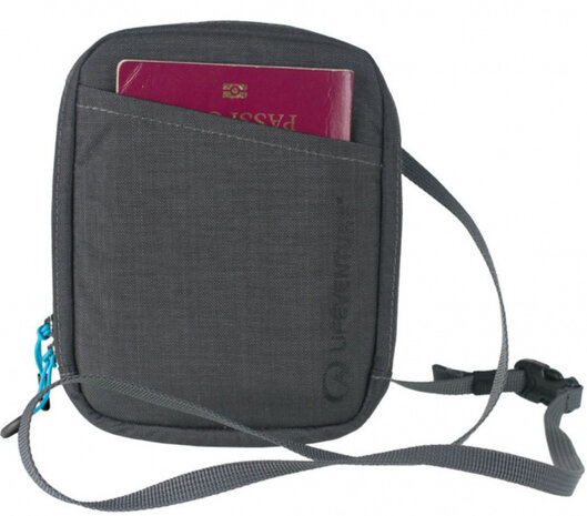 reishalstas&nbsp;RFiD 15,5 x 12 x 2 cm nylon grijs