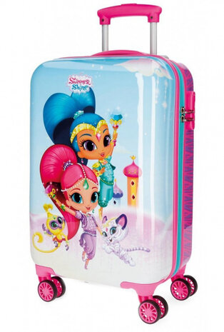 handbagagetrolley Shimmer and Shine 32 liter roze