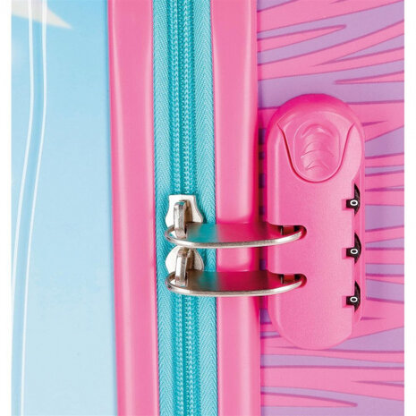 handbagagetrolley Shimmer and Shine 32 liter roze