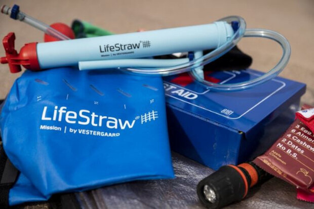 waterzuiveringssysteem Lifestraw Mission 5 liter blauw