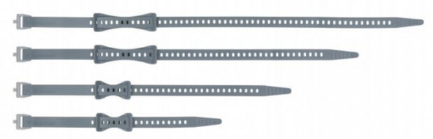 riemen Stretch-Loc TPU grijs 4-delig