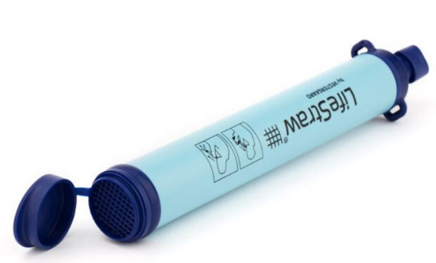 drinkflesfilter Lifestraw 22,9 cm BPA-vrij blauw