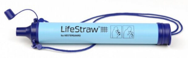 drinkflesfilter Lifestraw 22,9 cm BPA-vrij blauw
