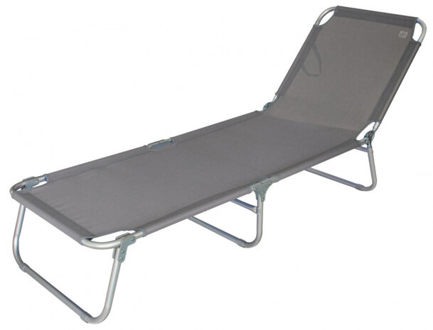 campingstoel Daytona Beach 190 cm polyester grijs