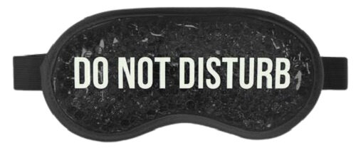 slaapmasker 18,5 x 9 cm polyester/PVC zwart