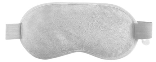 slaapmasker 18,5 x 9 cm polyester/PVC grijs