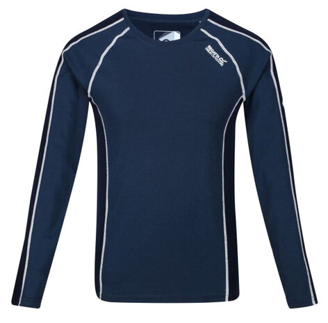 thermoshirt Beru heren wol/polyester denim/navy maat XL