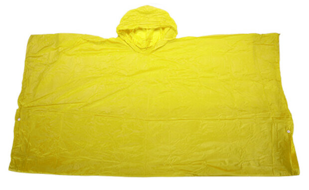 regenponcho PVC geel one-size