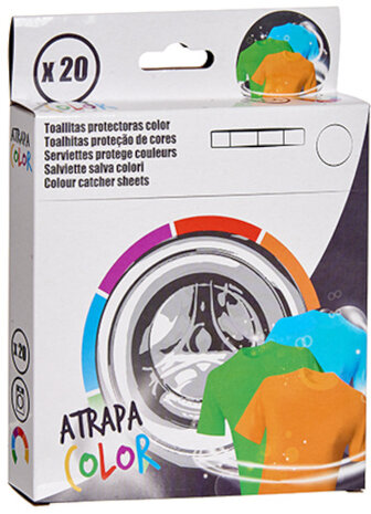 kleurenvangers Atrapa Color textiel wit 20 stuks