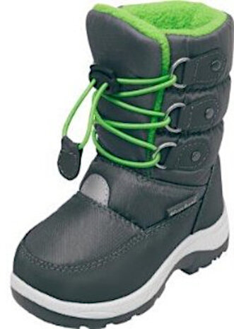 snowboots junior nylon grijs/groen maat 30/31