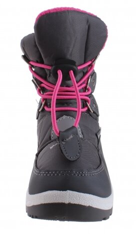 snowboots junior nylon grijs/roze maat 30/31