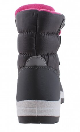 snowboots junior nylon grijs/roze maat 30/31