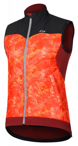 bodywarmer P-Painted Bird dames polyester rood mt 42
