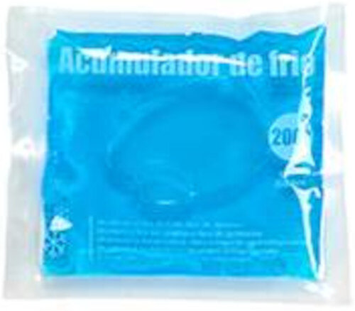gelpack 14 x 12,5 cm 200 gram transparant/blauw