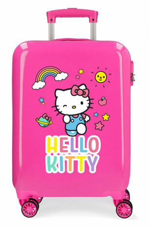 handbagagetrolley Hello Kitty 33 liter hardcase roze